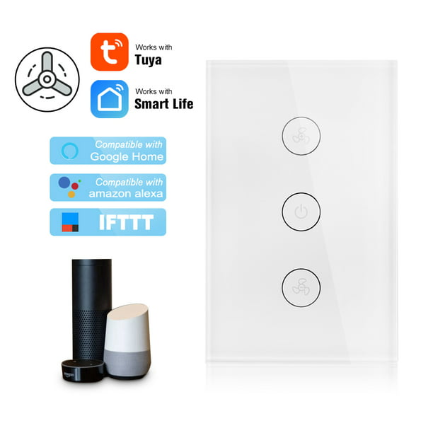 Smart Light Switch WIFI Glass Home Tuya Gang APP Remote Control LED AU Standard